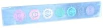 Selenite 7 Chakras Crystal Charging Plate for Meditation