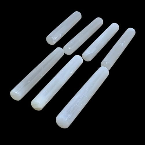 20pcs Selenite Crystal Wands for Meditation and Spiritual Work