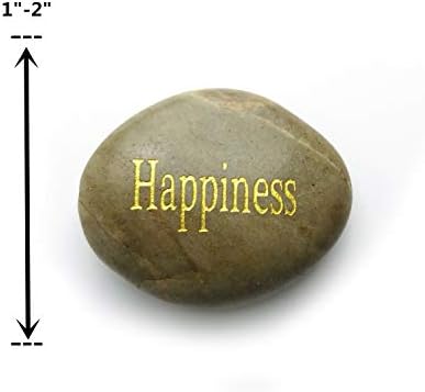 24pcs Engraved Inspirational Stones for Healing and Zen Therapy