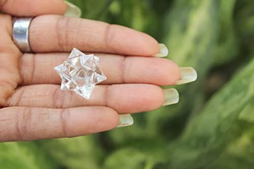 Jet Crystal Quartz Merkaba Star Healing Stone