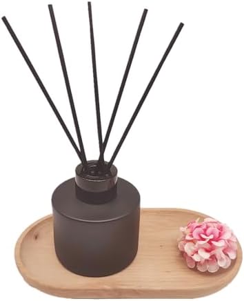 4PCS Matte Black Reed Diffuser Set