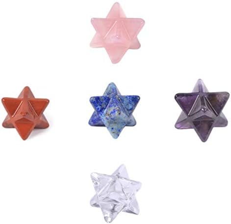 JUST IN STONES Merkaba Star Healing Gemstone Stones Pack of 5