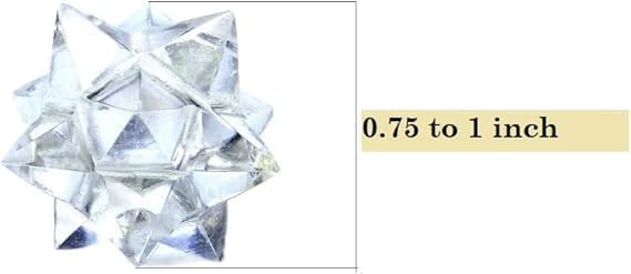 Jet Crystal Quartz Merkaba Star Healing Stone