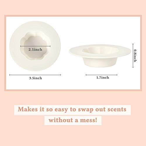 2Pcs Reusable Silicone Wax Melt Liners Leakproof for Electric Candle Warmers