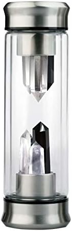 Crystal Water Bottle with Healing Crystal Wand and Chakra Stones