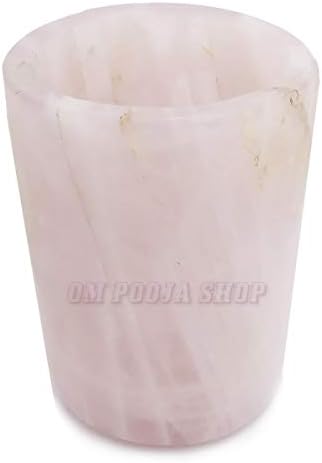 Rose Quartz Stone Healing Glass for Chakra and Water Purify 1