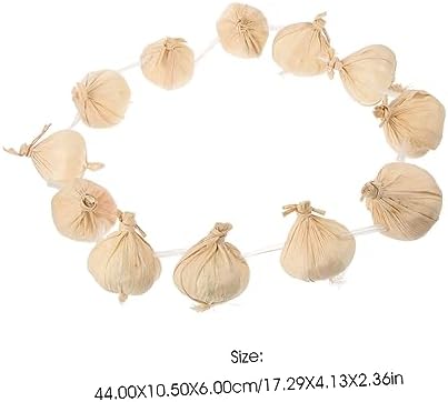 Kichvoe Artificial Garlic Wreath Realistic Decor Halloween Party Prop