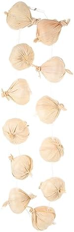 Cabilock Simulated Garlic String Wreath for Halloween Cosplay Stage Decorations