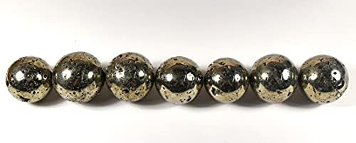 HQRP Golden Pyrite Sphere 46mm Natural Crystal Decor with Stand