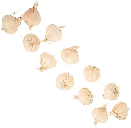 Cabilock Realistic Garlic String Wreath Decor Prop