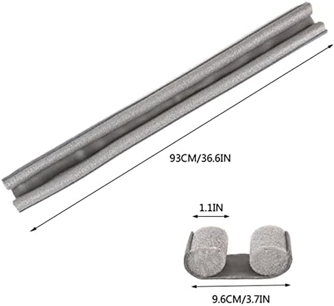 Oversized Foam Draft Stopper for Door Sealing 36 Inch Gray