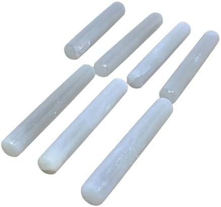 20pcs Selenite Crystal Wands for Meditation and Spiritual Work