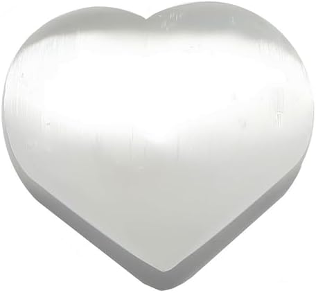 Satin Crystals Selenite Heart 30-35 Inch