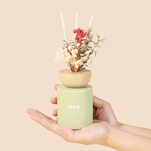 SOXCOMFY Reed Diffuser Set with Dried Flowers