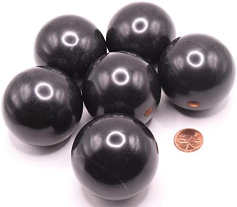 HQRP 2 Inch Black Onyx Carved Sphere Decor Stone