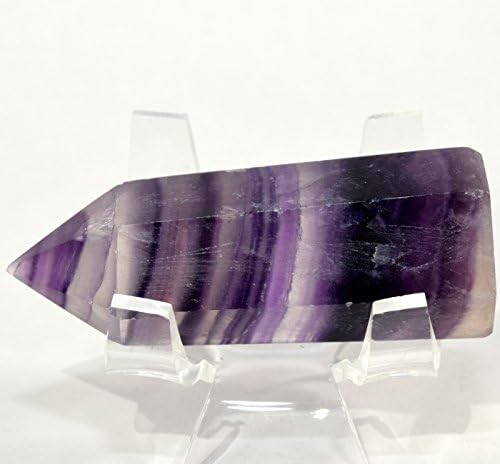 HQRP 60mm Deep Purple Fluorite Point Crystal Stone
