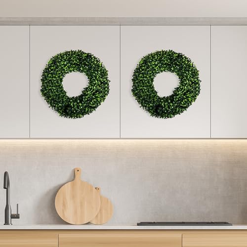 Boxwood Wreath 165 Inch UV Resistant All Season Decor