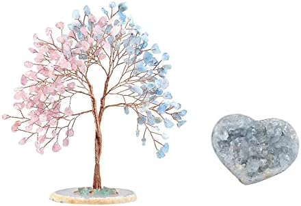 Rockcloud Pack of 2 Crystal Stones for Home Wedding Decor