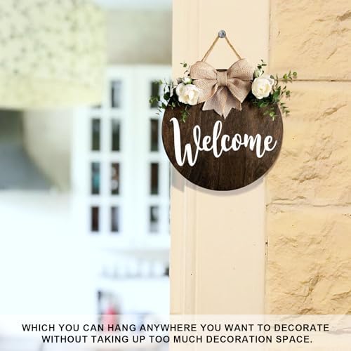 MayAvenue Welcome Wreath Front Door Decor Sign