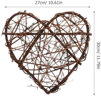 EXCEART 2 Pcs Heart Shaped Wreath Decor