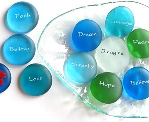 Mermaids Message Assortment 100 Frosted Glass Stones