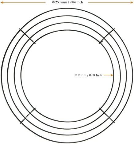 25 Pack 10 Inch Round Metal Wreath Frame Ring Green