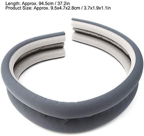 Teuopioe Adjustable Door Draft Stopper Gray