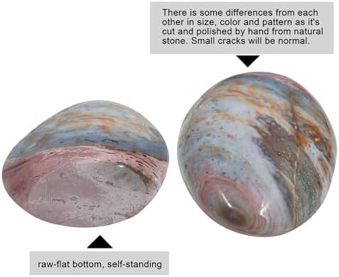 Nupuyai Natural Ocean Jasper Stone Decor