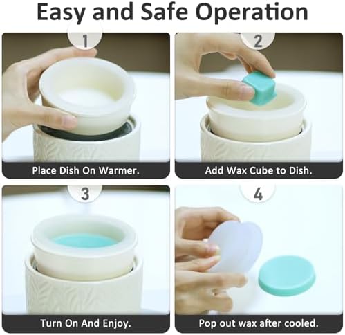 EQUSUPRO Wax Melt Warmer with Silicone Dish