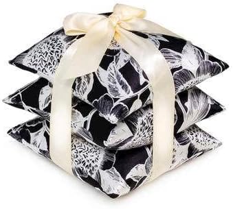 Carmel Daisy Silk Sachet Ribbon Tied Set of 3
