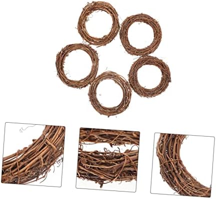 IMIKEYA 20pcs Christmas Woven Rattan Door Wreath Decor