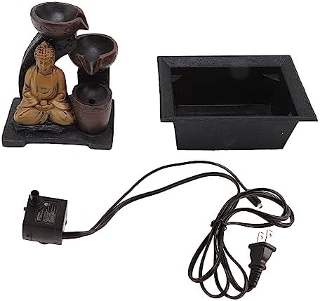 Buddha Tabletop Water Fountain with LED Lights