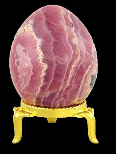 Rhodochrosite Healing Egg with Stand 52mm x 41mm