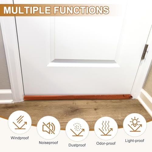 Uxcell Under Door Draft Stopper 2 Pcs Adjustable Door Blocker