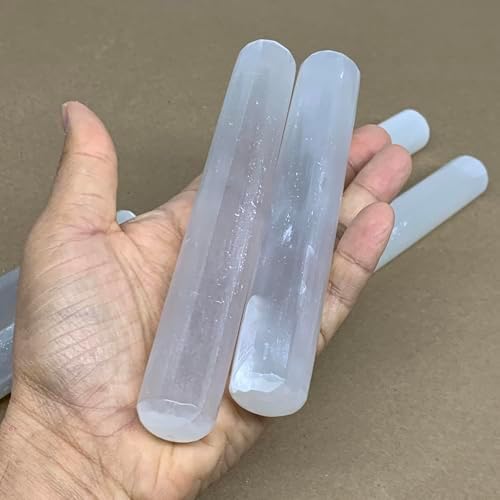 20pcs Selenite Crystal Wands for Meditation and Spiritual Work