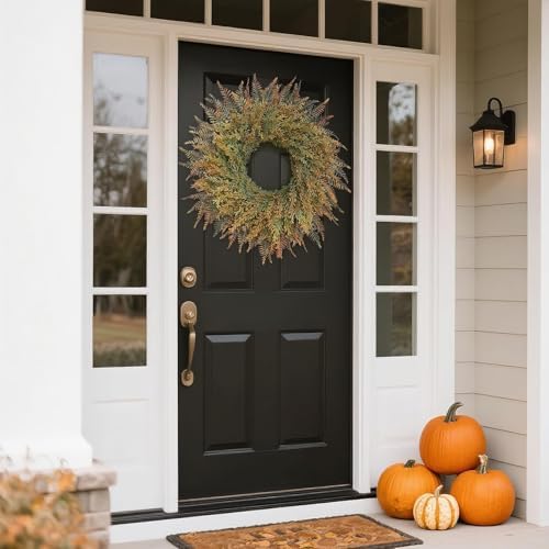 26 Fall Wreath for Front Door and Porch Decor