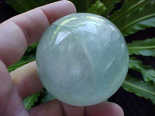 Zs0512 Gemquartz Fluorite Carved Sphere