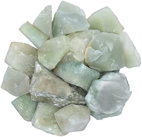 14 LB Green Jade Rough Stones for Chakra Balancing and Decor