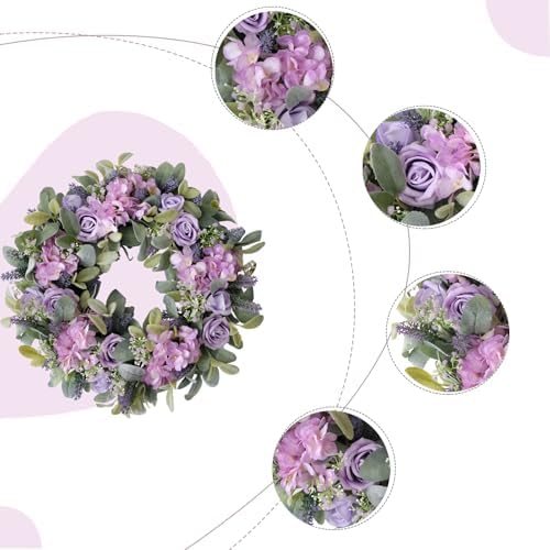 Artificial Spring Wreath 22 Inches Front Door Decor