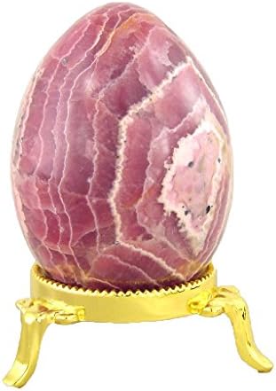 Rhodochrosite Healing Egg with Stand