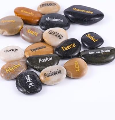ROCKIMPACT 100 Spanish Engraved Rocks for Inspiration