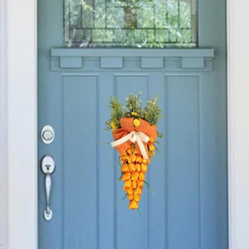 Easter Tulip Swag Wreath Decor for Front Door
