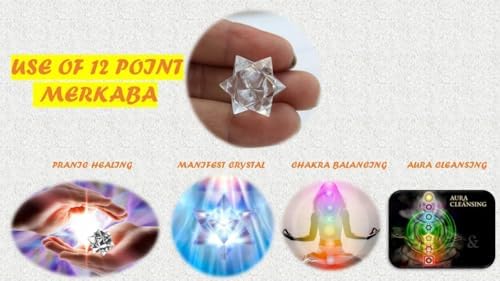 Jet Crystal Quartz Merkaba Star Healing Stone