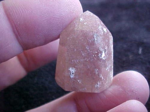 Gemquartz S2917 Dense Brown Inclusions Clear Quartz Power Stone 1