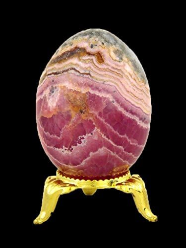 Rhodochrosite Healing Egg Reiki Activated with Stand