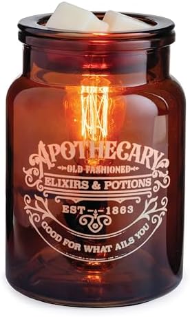 Vintage Bulb Candle Warmer with Edison Style Light