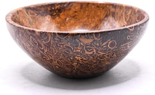 31 Inch Mariam Fossil Jasper Bowl Natural Gemstone Decor