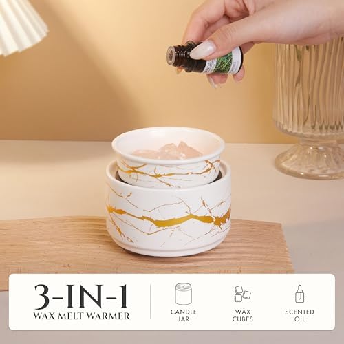 PALANCHY 3-in-1 Wax Melt Warmer Ceramic Electric