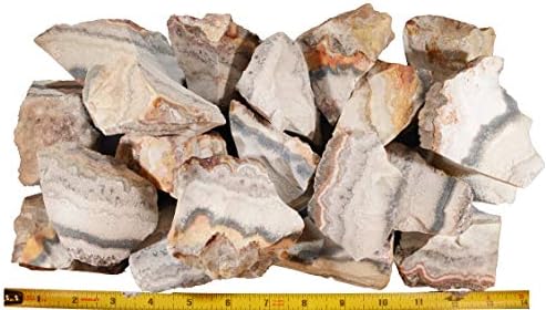 Crazy Lace Agate 3 Inch Raw Stone for Indoor Fountain