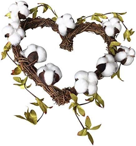 PRETYZOOM Heart-Shaped Cotton Garland for Home Decor